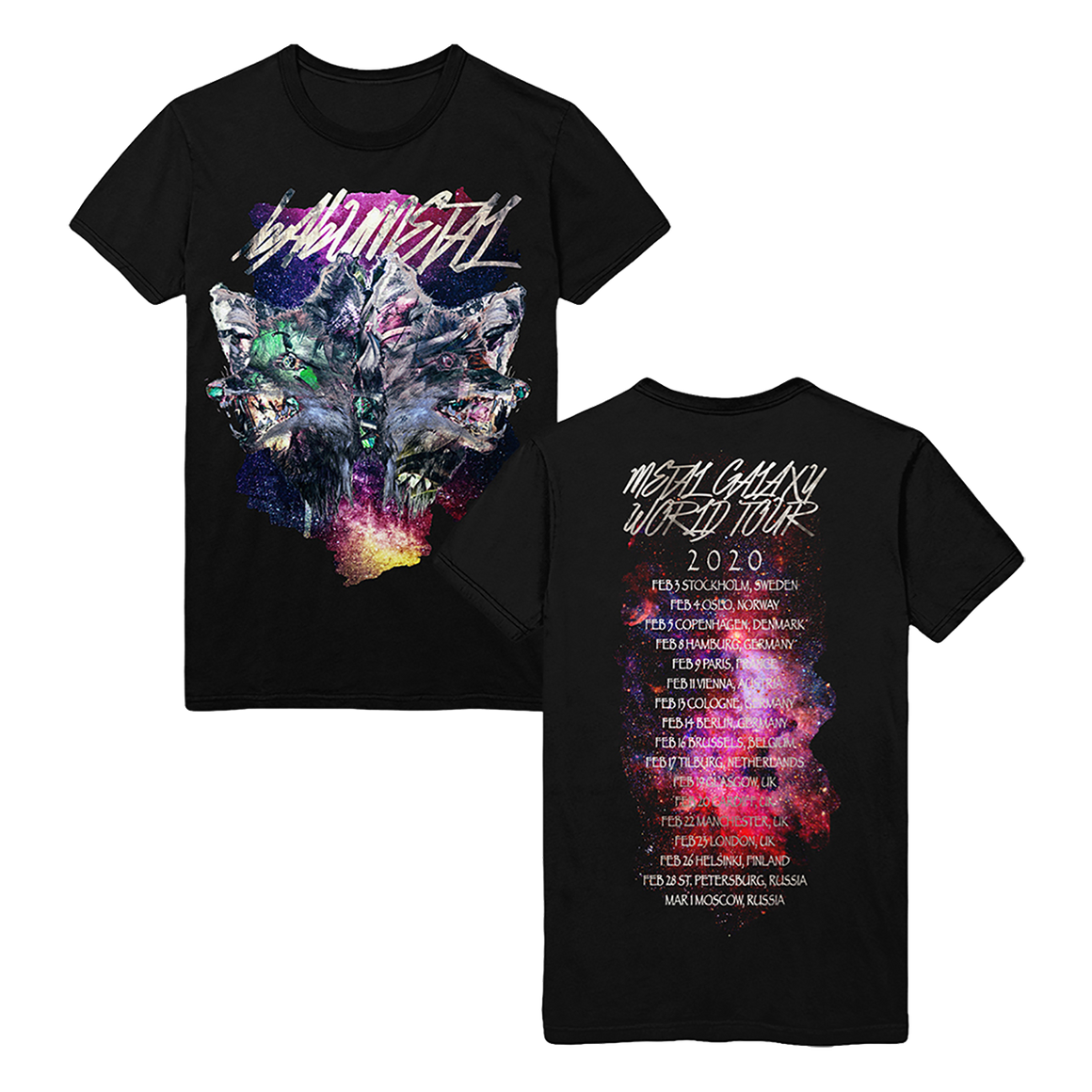 FOXES MONTAGE -MGWT EU VER.- TEE - BABYMETAL UK STORE